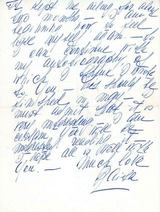 S707.  Rosa Raisa,  Opera Soprano,  Autographed Signed Letter Hand Written Dated 4/