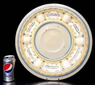 Mettlach Villeroy & Boch 17 " Charger Stoneware Platter Cameo Stein - Style Rare 05