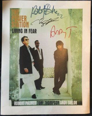 The Power Station - Signed/autographed Poster - Duran Duran - Robert Palmer - Chic -