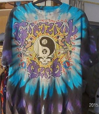 Grateful Dead Shirt T Shirt Vintage 1991 Chinese Year Dragon Tie Dye Gdm Xl
