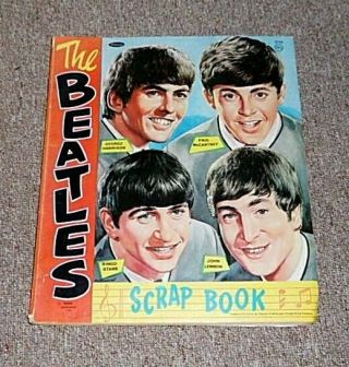 Vintage Beatles Scrap Book Packed With Beatles Articles & Pictures