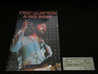 Eric Clapton 1979 Japan Tour Book With Ticket Albert Lee Concert Program