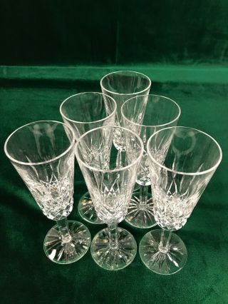 Waterford Lismore Crystal Fluted Champagne Glasses