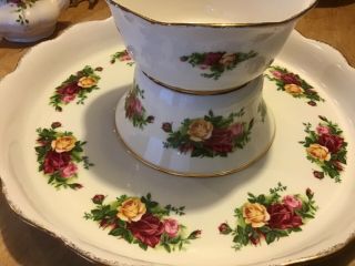 Royal Albert Old Country Roses Pedestal / Footed Cake Plate Stand 5