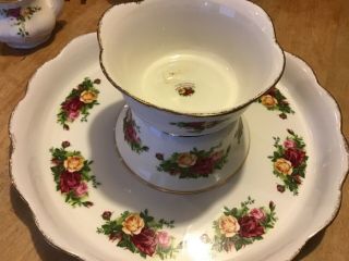 Royal Albert Old Country Roses Pedestal / Footed Cake Plate Stand 6