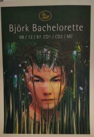 Bjork : Bachelorette : Rare 1997 Uk Promo Poster Style B