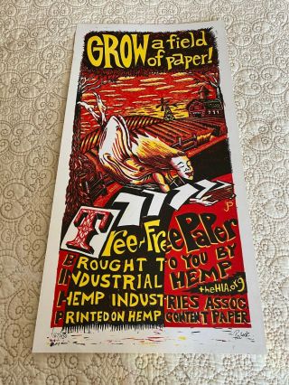 Jim Pollock Phish Print Poster “grow A Field Of Paper” Printed On Hemp Paper