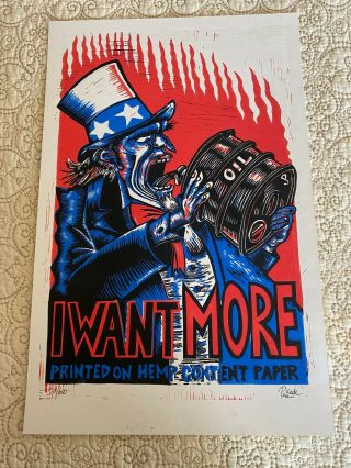 Jim Pollock Phish Print Poster “i Want More” Printed On Hemp Paper