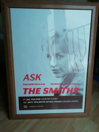 The Smiths (morrissey) - Ask (1986 Promo Promotional Poster)