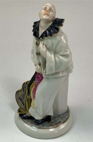 Vintage Karl Ens German Porcelain Figurine of Clown With Guitar 6