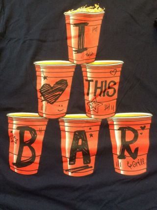 Toby Keith t shirts I Love This Bar Red Solo Cup Sz L 2