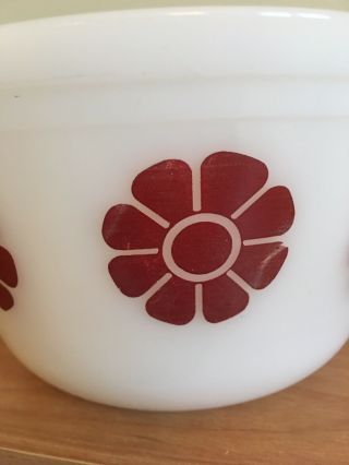 Federal Glass Daisy Bowls Set Of 3 Milk Glass Vintage 3