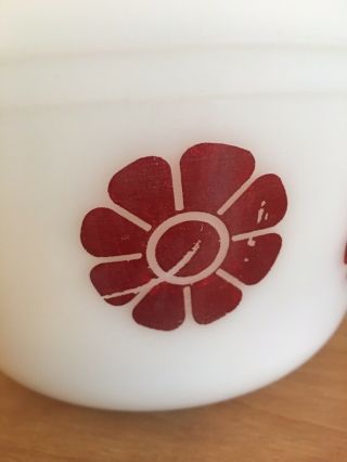 Federal Glass Daisy Bowls Set Of 3 Milk Glass Vintage 4