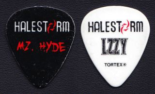 Halestorm Lzzy Hale Signature Mz.  Hyde Guitar Pick - 2012 Mass Chaos Tour