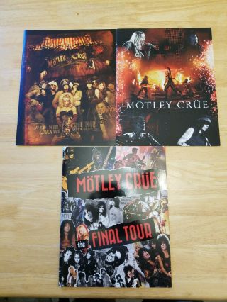 Motley Crue Tour Book/ Programs (set Of 3 Different Tour Books)
