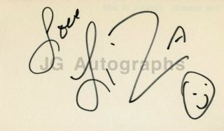 Liza Minnelli - Academy Award - Winner,  " Cabaret " - Signed Card,  1973