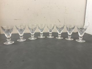 8 Waterford Crystal Eileen 2 - 7/8” Cordial Goblets Glass