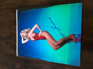 Morgan Fairchild Sexy Pinup,  8x10 Signed Photo Autograph Picture