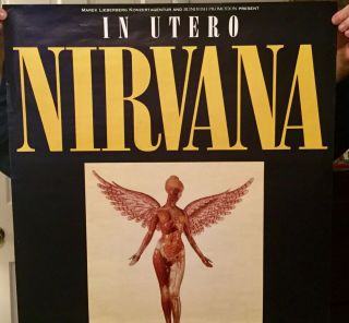 1994 Nirvana Concert Poster Boblingen,  Germany 2