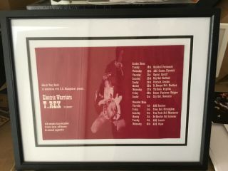 Marc Bolan T.  Rex Electric Warrior Concert Tour Poster 1971 Rare