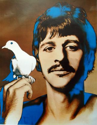 Vintage 1967 BEATLES - Ringo Starr Richard Avedon Poster music rock art 2