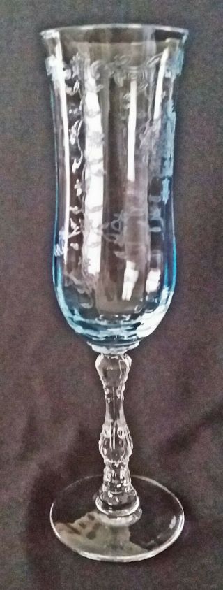 Lenox/fostoria Blue Navarre 5 - Ounce Continental Champagne Flute 1