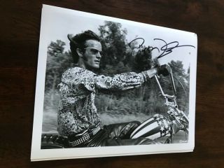 Peter Fonda Easy Rider,  8x10 Signed Photo Autograph Picture