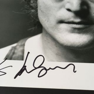 John Lennon Quarrymen Hand Signed 12x12 Photo RARE The Beatles Paul McCartney 4