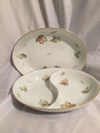 Harmony House West Wind Oval Vegetable And Oval Divided Vegetable Bowl.