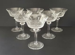 One (1) Saint St.  Louis Crystal Tommy Champagne/sherbert Glass 5 3/4 " H France