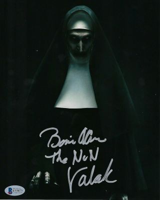 Bonnie Aarons Signed " The Nun " Valak The Nun 8x10 Photo Bas With Proof