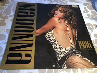 Madonna Official Calendar Us 1986 Full Of Virgin Tour Promo Era Shots Rare