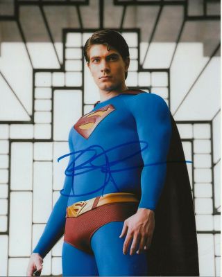 The Movie Superman Returns Brandon Routh As Superman Autographed 8x10 W/coa