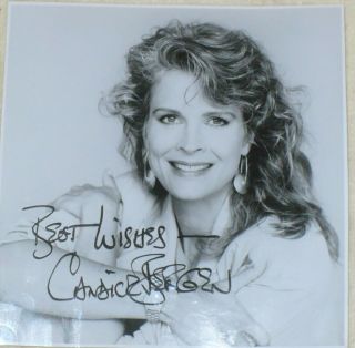 7x7 B&w Signed Photo Of Movie/tv Actress Candice Bergen