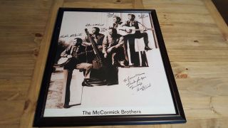 Vintage Mccormick Brothers Photograph Signed By Band To James Monroe 20 X 24 "