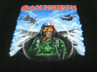 Iron Maiden Final Frontier 2010 Texas T - Shirt w/Dates Size XL 2