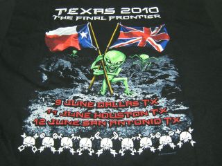 Iron Maiden Final Frontier 2010 Texas T - Shirt w/Dates Size XL 6