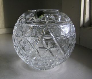 Waterford Crystal 2000 (millennium) Rose Bowl Vase Stunning