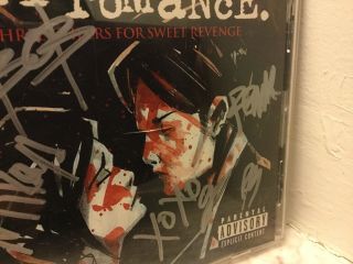 My Chemical Romance Autographed Signed Three Cheers For Sweet Revenge CD Gerard 3