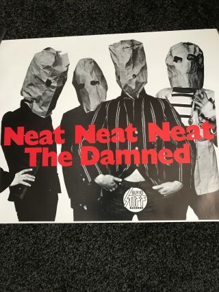 The Damned Stiff 1977 Punk Promo Poster " Neat Neat Neat "