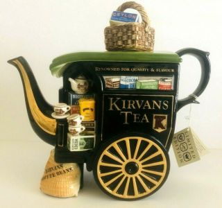 Limited Addition Paul Cardew Ceramic Old Country Kirvans Teapot Tea Carriage