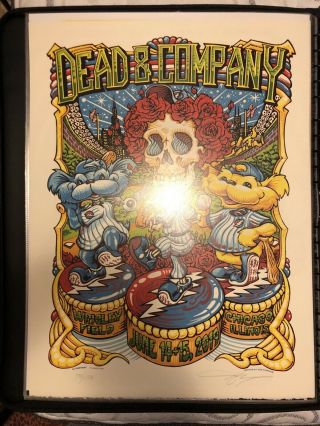 2019 Grateful Dead And & Company Wrigley Field Chicago Il Poster Print