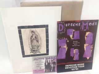 Depeche Mode Songs Of Faith & Devotion Crystal Palace Ticket And Program Ex
