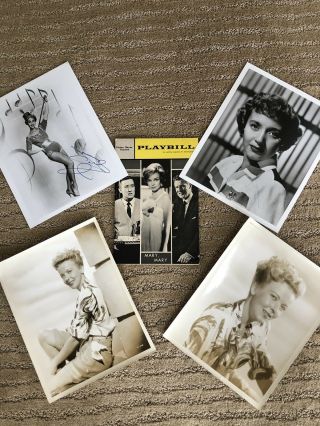 Vintage Signed Photos Of Jane Powell And Unsigned Ida Lupino