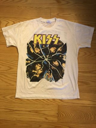 Vintage Kiss Crazy Nights Tour T - Shirt 1987 Xl