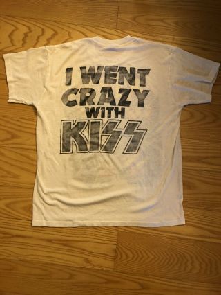 Vintage Kiss Crazy Nights Tour T - Shirt 1987 XL 2