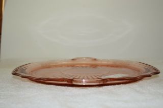 Mayfair (Open Rose) pink Flat Cake Plate,  Cookie Jar with Lid,  and Creamer/Sugar 4