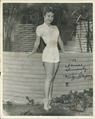 Mitzi Gaynor South Pacific Show Business Leggy Hand Signed Autographed Photo