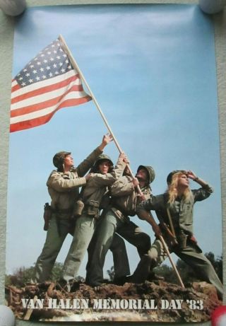 Vintage Van Halen Memorial Day 1983 Poster 35x23