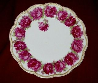 Gorgeous Haviland Drop Rose Salad Plate - Exc - 7 1/4 Inches
